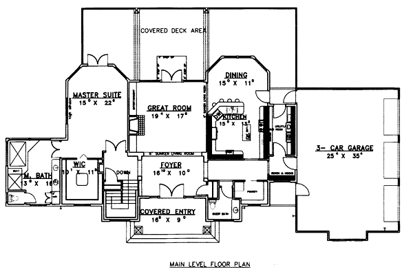 Contemporary Level One of Plan 86767