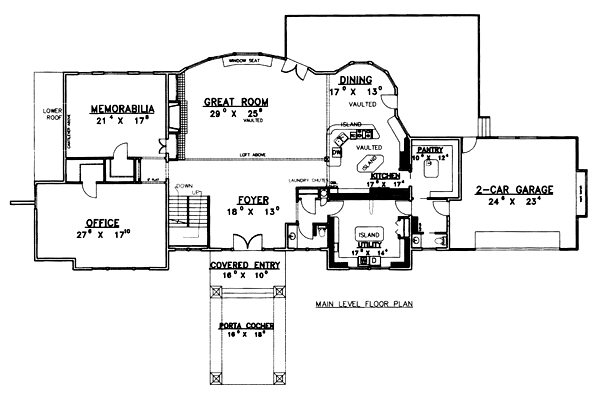 Contemporary Level One of Plan 86771