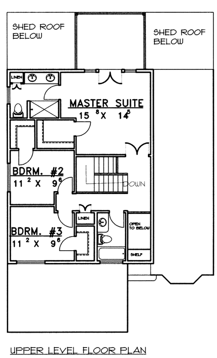 House Plan 86783 Second Level Plan