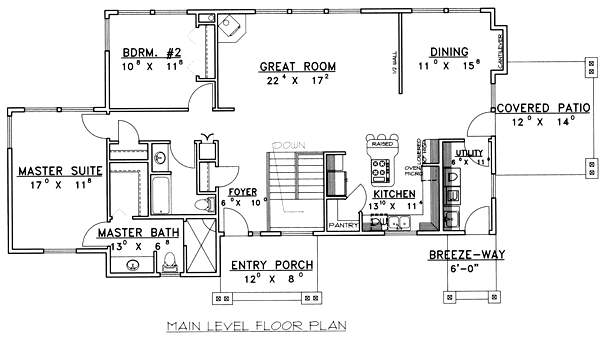 Traditional Level One of Plan 86784