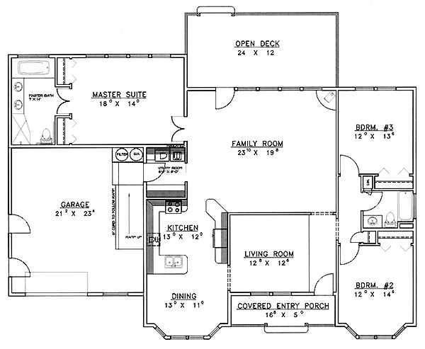 Traditional Level One of Plan 86787