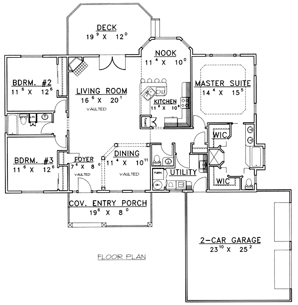 Craftsman Level One of Plan 86797