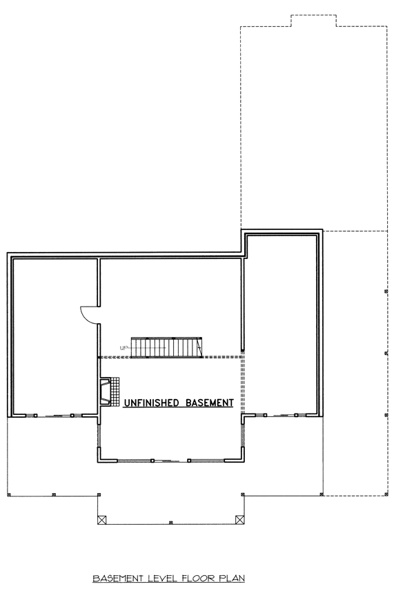 Contemporary Lower Level of Plan 86798