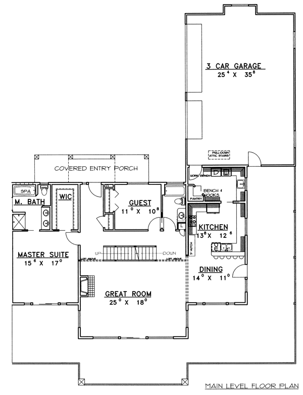 Contemporary Level One of Plan 86798