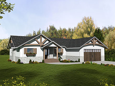 House Plan 86806 Elevation