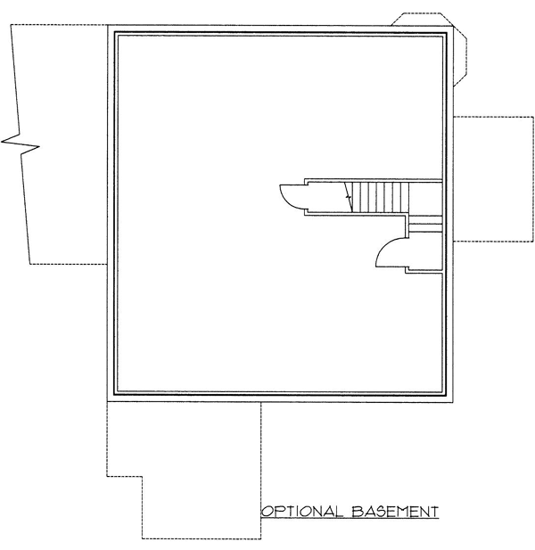 Contemporary Lower Level of Plan 86808