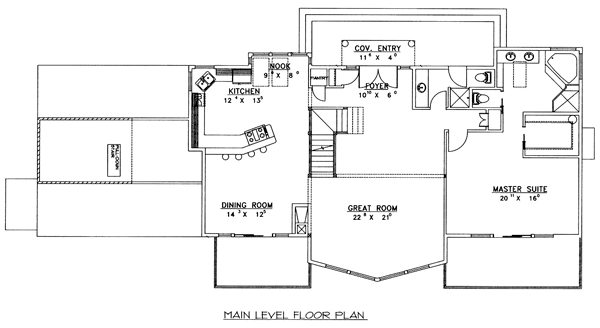 Contemporary Level One of Plan 86809