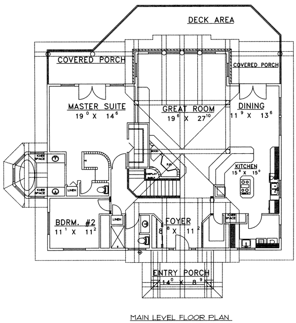 Contemporary Level One of Plan 86812