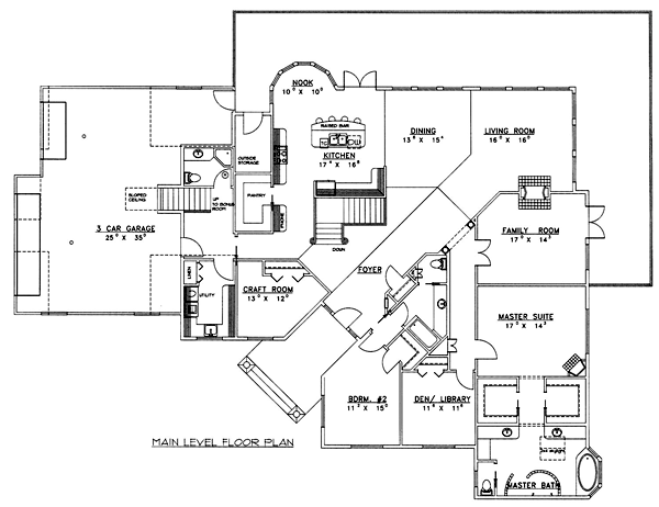 Contemporary Level One of Plan 86813