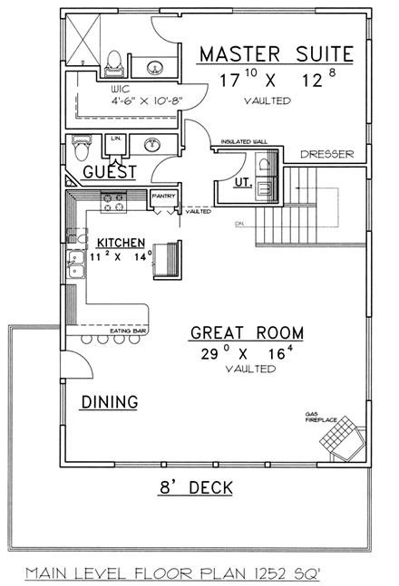 House Plan 86821 First Level Plan