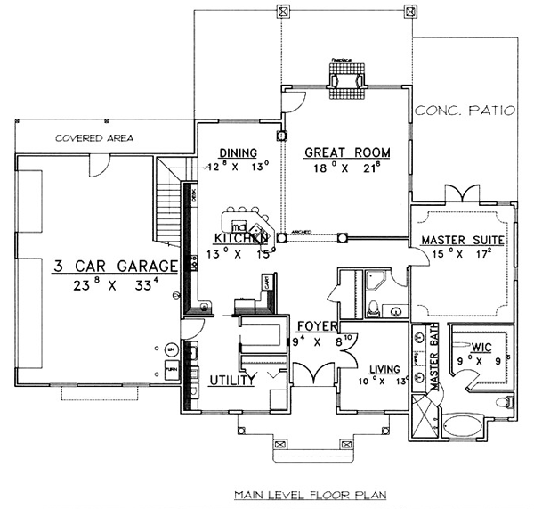 Traditional Level One of Plan 86822