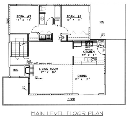 Contemporary Level One of Plan 86825