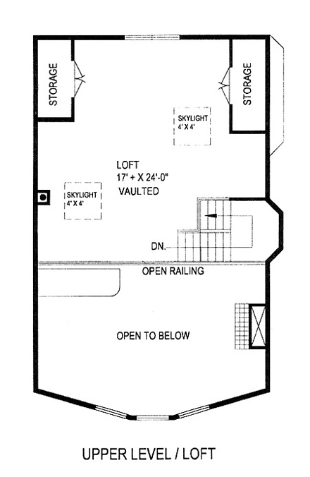 House Plan 86826 Second Level Plan