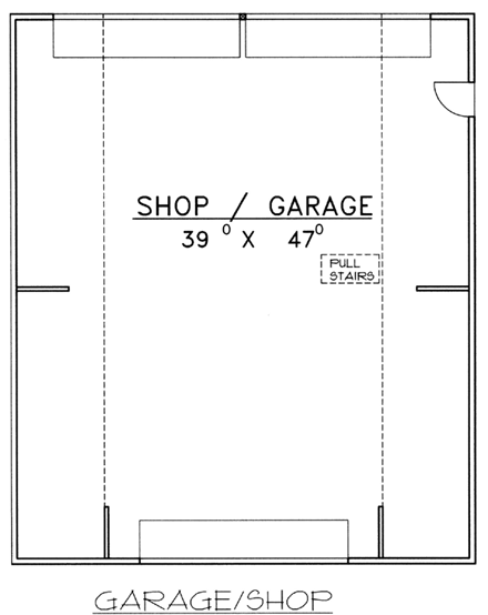 Garage Plan 86827 - 6 Car Garage First Level Plan