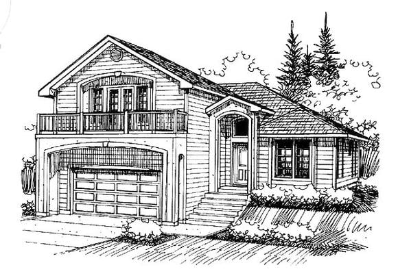 House Plan 86832 Elevation