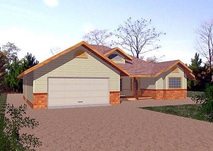 House Plan 86833 Elevation