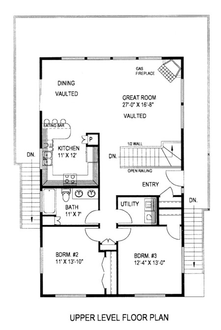 Contemporary Level Two of Plan 86834