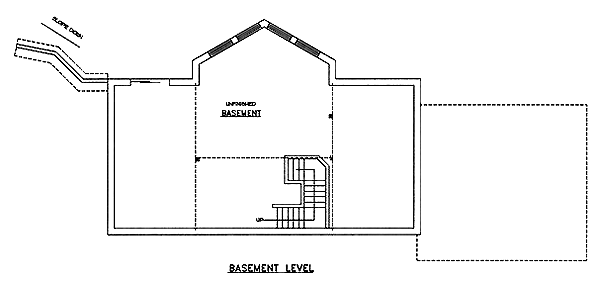 Contemporary Lower Level of Plan 86845