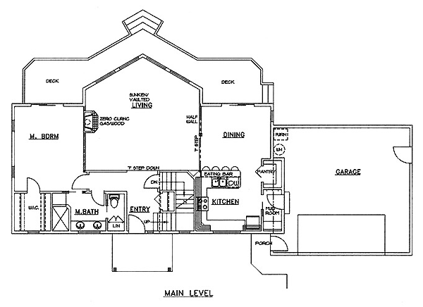 Contemporary Level One of Plan 86845
