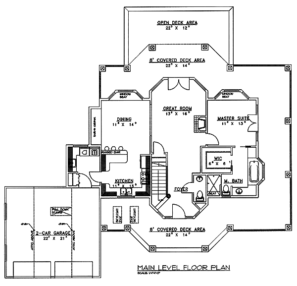 Contemporary Level One of Plan 86846