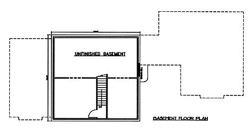 Traditional Lower Level of Plan 86858