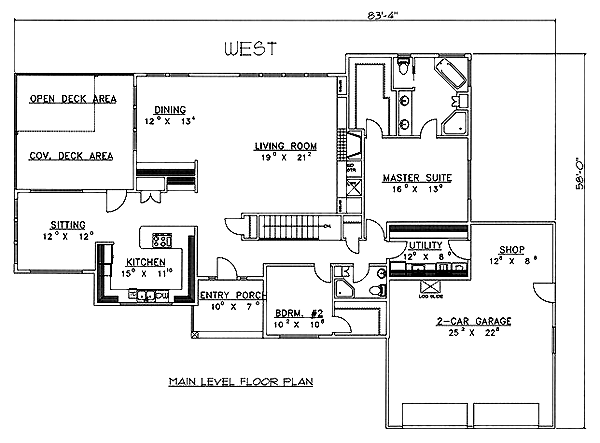 Traditional Level One of Plan 86860