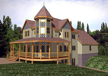 Victorian Elevation of Plan 86861