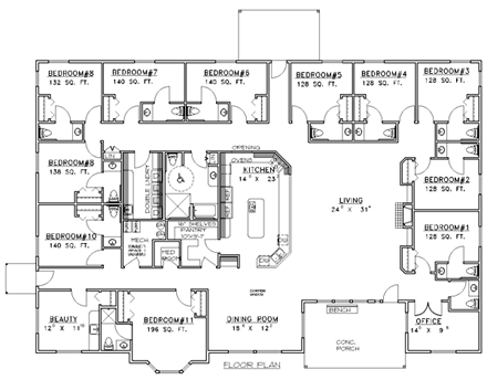 House Plan 86865 First Level Plan