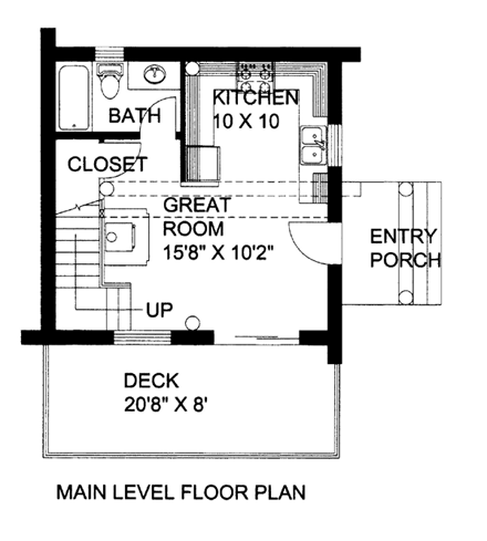 House Plan 86870 First Level Plan