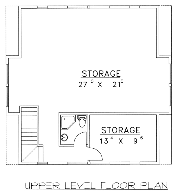 Garage Plan 86887 - 2 Car Garage Level Two