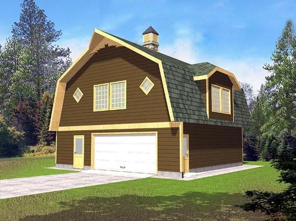 Garage Plan 86887 - 2 Car Garage Elevation