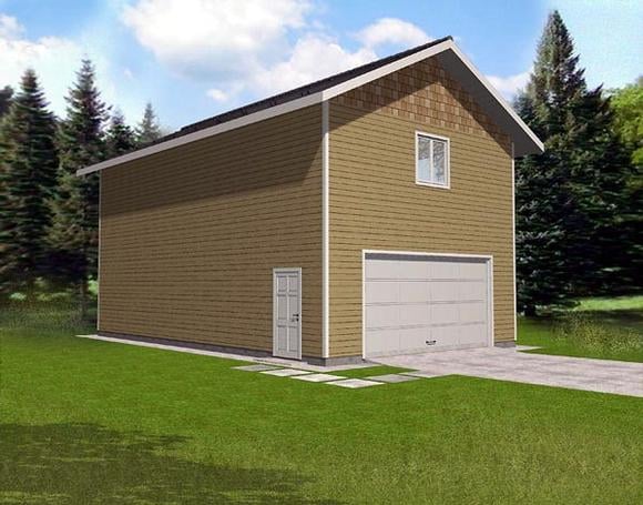 Garage Plan 86891 - 4 Car Garage Elevation