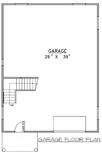 Garage Plan 86897 - 3 Car Garage First Level Plan