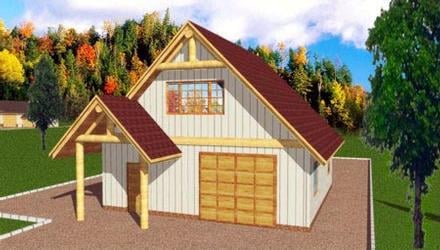 Garage Plan 86897 - 3 Car Garage Elevation