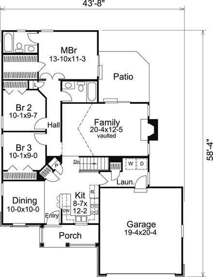 House Plan 86900 First Level Plan