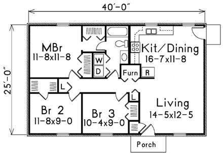 House Plan 86909 First Level Plan