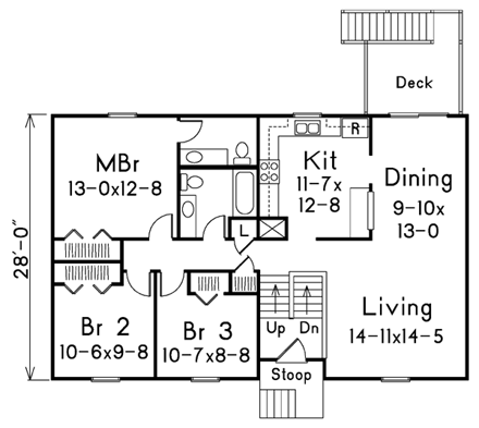 House Plan 86917 First Level Plan