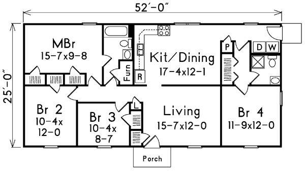 Ranch Level One of Plan 86924