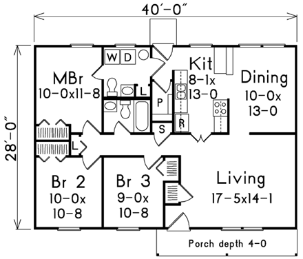 House Plan 86925 First Level Plan