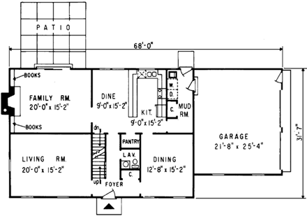 House Plan 86928 First Level Plan