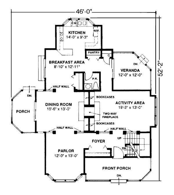 Plan 86937 | with 3 Bed, 3 Bath