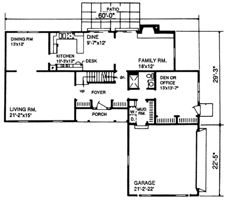 House Plan 86946 First Level Plan