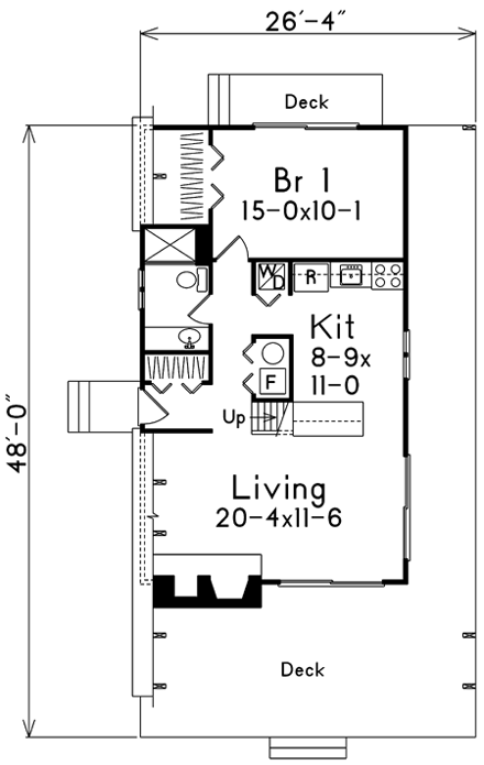 House Plan 86950 First Level Plan