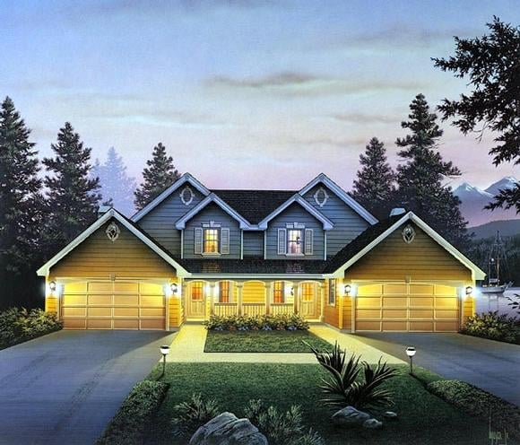 Multi-Family Plan 86954 Elevation