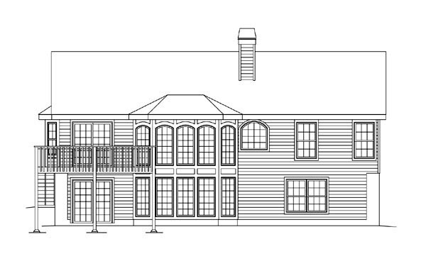 Country, Ranch, Traditional Plan with 2432 Sq. Ft., 3 Bedrooms, 2 Bathrooms, 2 Car Garage Picture 4