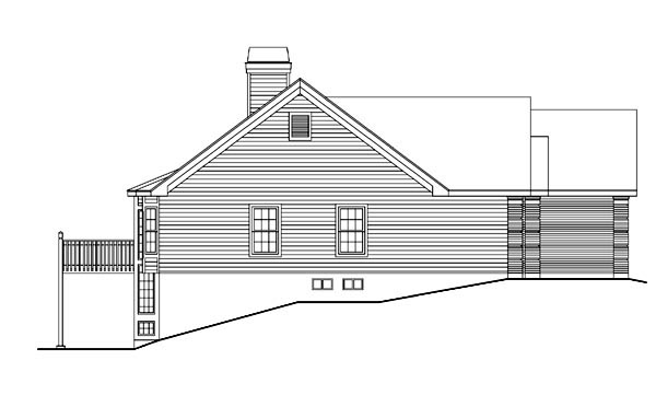 Country, Ranch, Traditional Plan with 3261 Sq. Ft., 4 Bedrooms, 3 Bathrooms, 2 Car Garage Picture 2