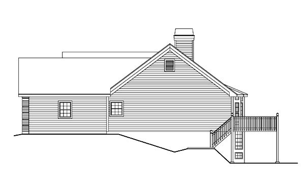 Country, Ranch, Traditional Plan with 3261 Sq. Ft., 4 Bedrooms, 3 Bathrooms, 2 Car Garage Picture 3