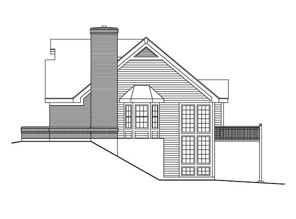 Bungalow, Country, Craftsman, Ranch, Traditional Plan with 2913 Sq. Ft., 3 Bedrooms, 2 Bathrooms, 2 Car Garage Picture 3