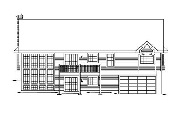 Bungalow, Country, Craftsman, Ranch, Traditional Plan with 2913 Sq. Ft., 3 Bedrooms, 2 Bathrooms, 2 Car Garage Picture 4