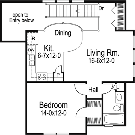 Garage Plan 86964 - 2 Car Garage Apartment Second Level Plan